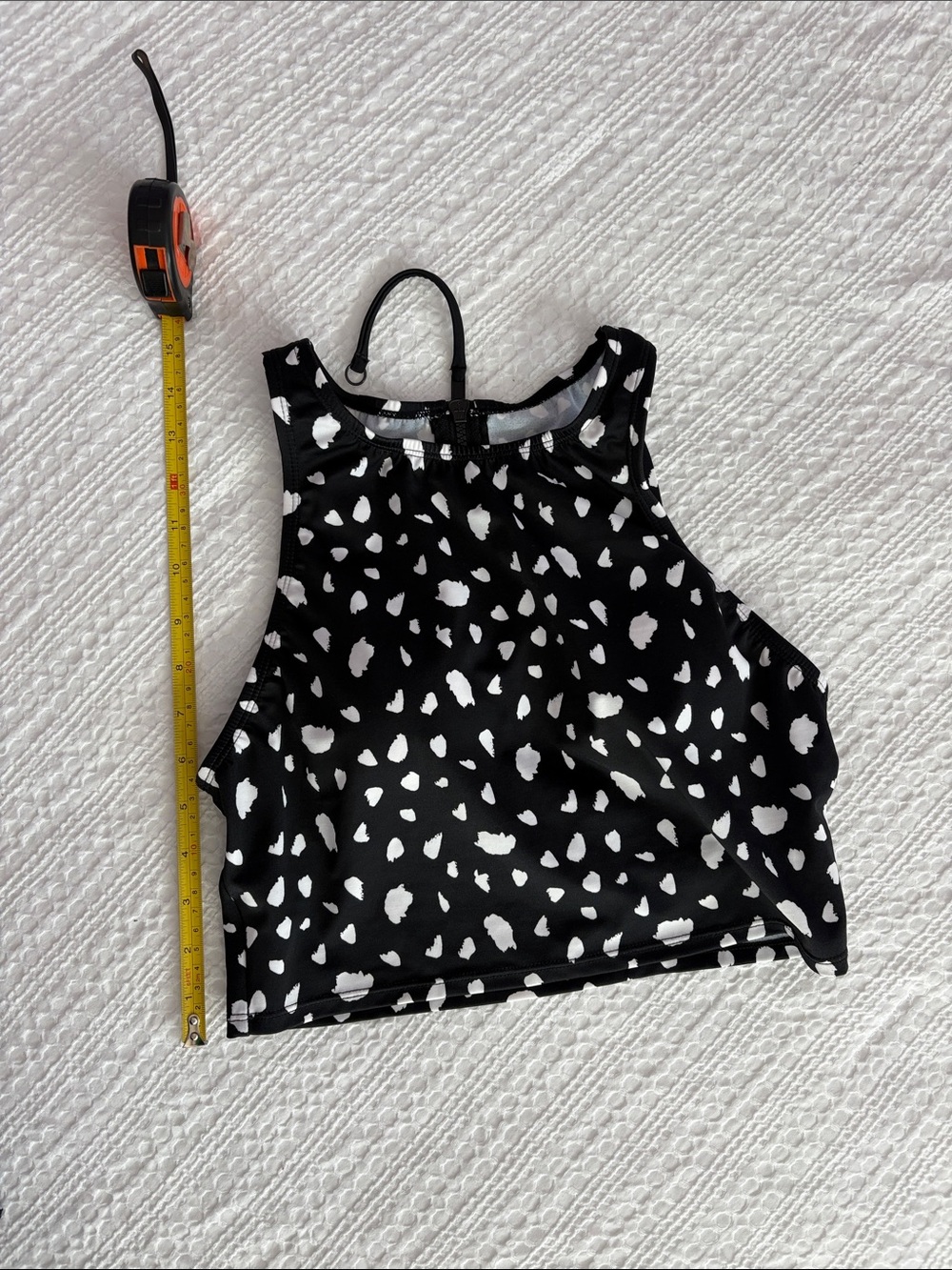 Beach Betty Women’s Black and White Printed Swimsuit Top